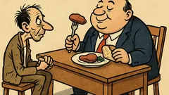 Виц: Ситият на гладния не е приятел...